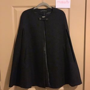 Zara Black Cape Coat